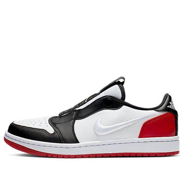 (WMNS) Air Jordan 1 Low Slip 'Black Toe' AV3918-102 Vintage Sportswear