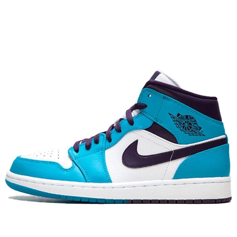 Air Jordan 1 Mid 'Hornets' 554724-415 Iconic Trainers