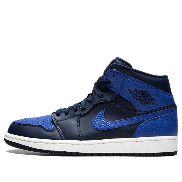 Air Jordan 1 Retro Mid 'Obsidian Royal' 554724-412 Epochal Sneaker