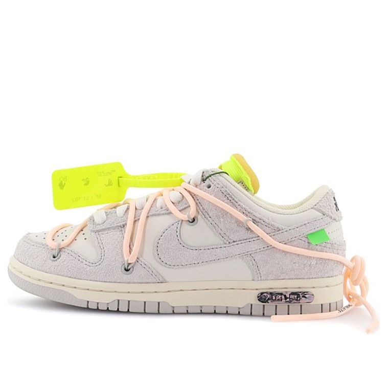 Nike Off-White x Dunk Low 'Lot 12 of 50' DJ0950-100 Classic Sneakers