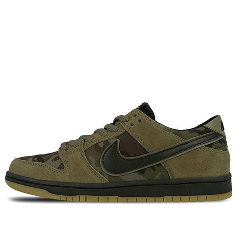 Nike Zoom Dunk Low Pro SB 'Olive Green Camo' 854866-209 Signature Shoe