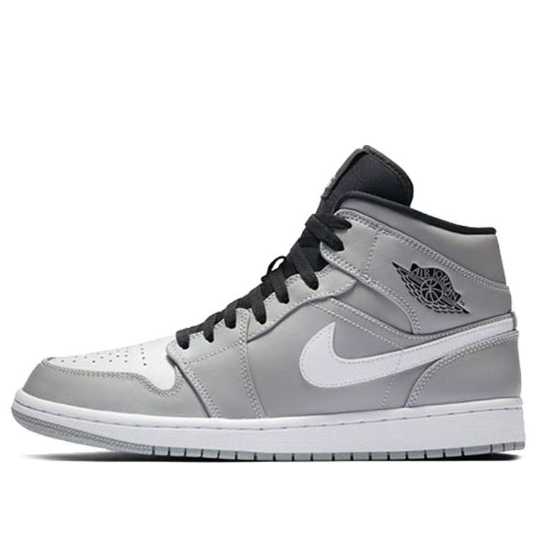 Air Jordan 1 Mid 'Wolf Grey Black White' 554724-046 Epochal Sneaker