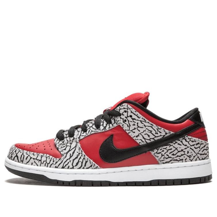 Nike Supreme x Dunk Low Premium SB 'Red Cement' 313170-600 Signature Shoe