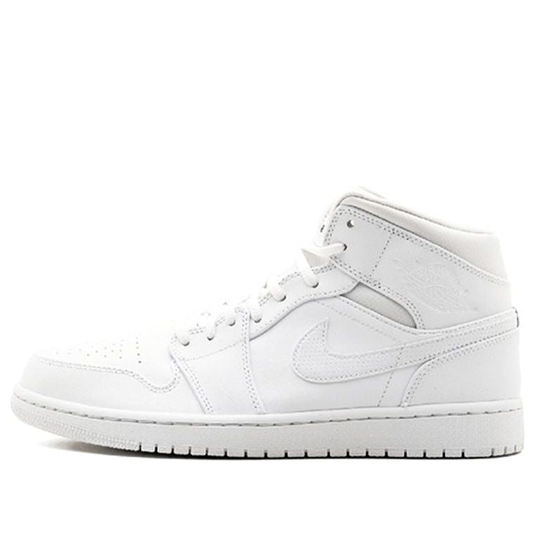 Air Jordan 1 Retro Mid 'White' 554724-110 Iconic Trainers