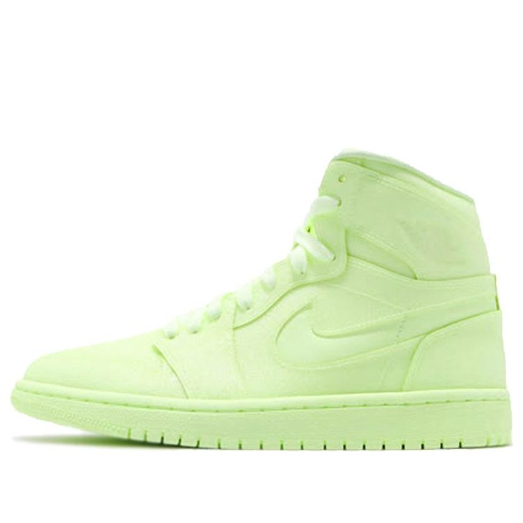 (WMNS) Air Jordan 1 High PRM 'Barely Volt' AH7389-700 Signature Shoe