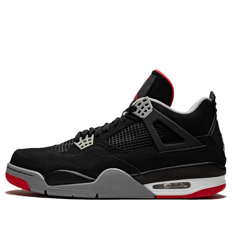 Air Jordan 4 Retro 'Bred' 2012 308497-089 Signature Shoe