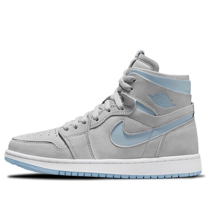 (WMNS) Air Jordan 1 High Zoom Comfort 'Cool Grey Light Blue' CT0979-004 Signature Shoe
