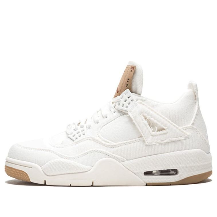 Levi's x Air Jordan 4 Retro 'White Denim' AO2571-100 Epoch-Defining Shoes
