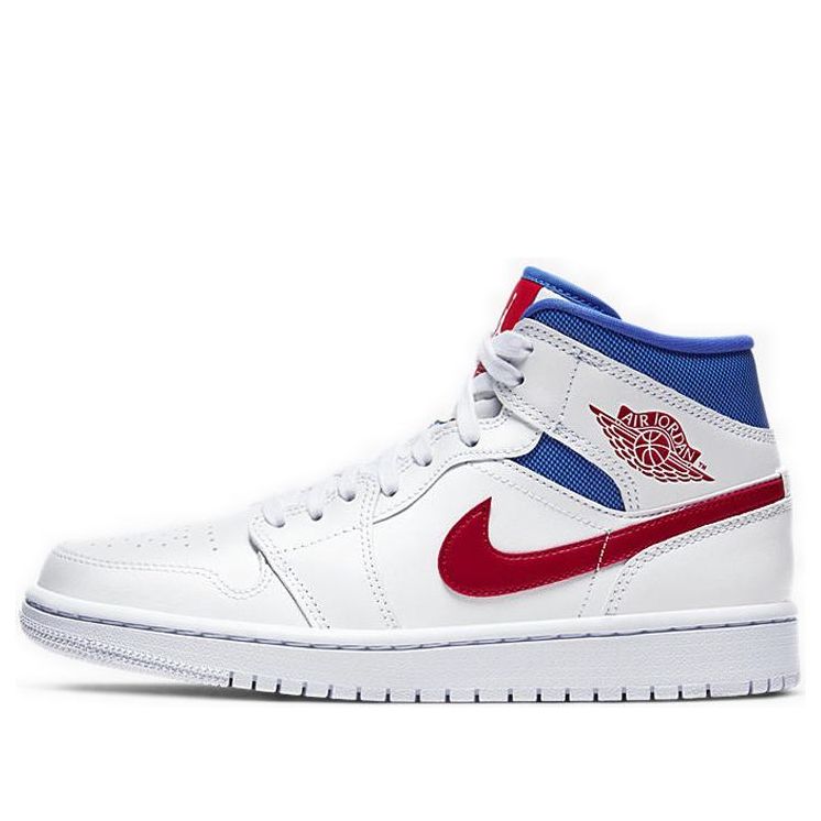 (WMNS) Air Jordan 1 Mid 'USA' BQ6472-164 Signature Shoe