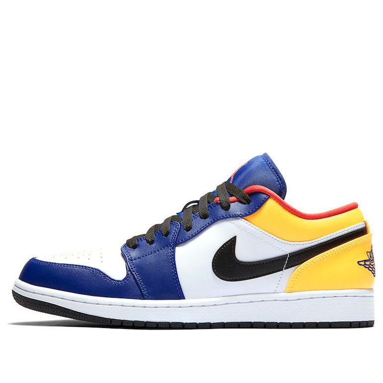 Air Jordan 1 Low 'White Deep Royal Blue' 553558-123 Classic Sneakers