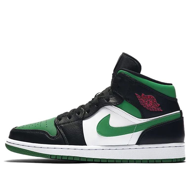 Air Jordan 1 Mid 'Green Toe' 554724-067 Iconic Trainers