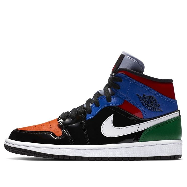 (WMNS) Air Jordan 1 Mid SE 'Multi Patent' CV5276-001 Signature Shoe