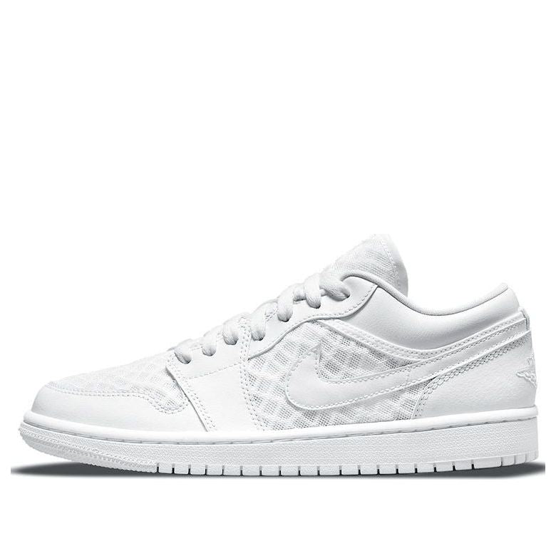 (WMNS) Air Jordan 1 Low Breathe 'Triple White' DC9508-100 Iconic Trainers