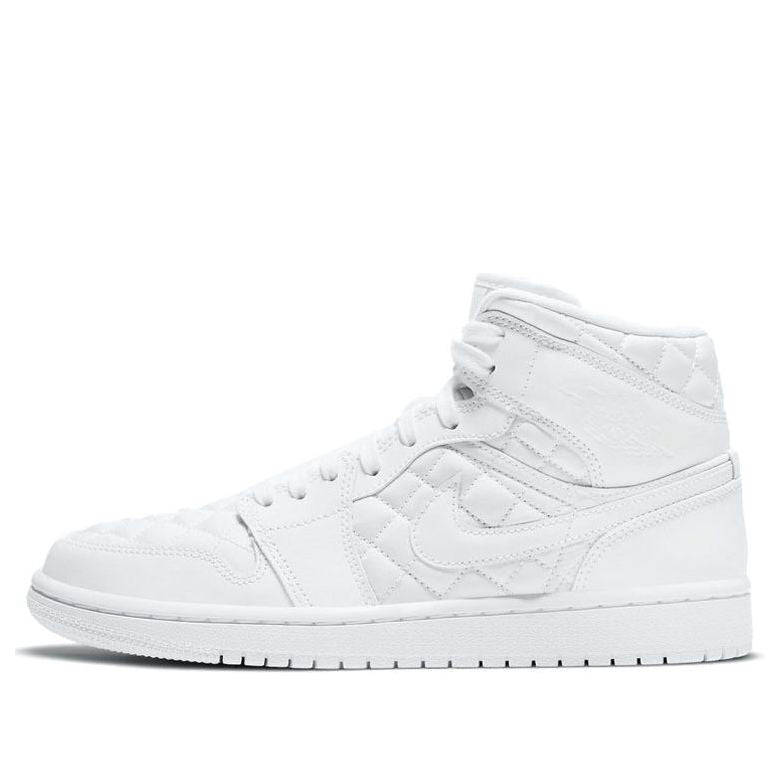 (WMNS) Air Jordan 1 Mid SE 'White Quilted' DB6078-100 Epoch-Defining Shoes