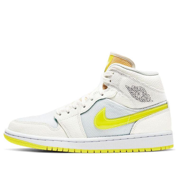(WMNS) Air Jordan 1 Mid SE 'Voltage Yellow' DB2822-107 Vintage Sportswear