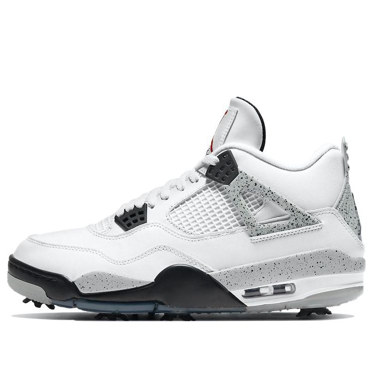 Air Jordan 4 Golf 'White Cement' CU9981-100 Signature Shoe