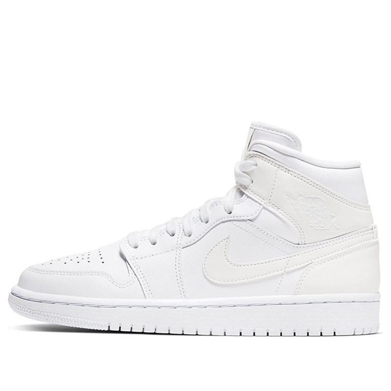 (WMNS) Air Jordan 1 Mid 'White Ivory' BQ6472-112 Vintage Sportswear
