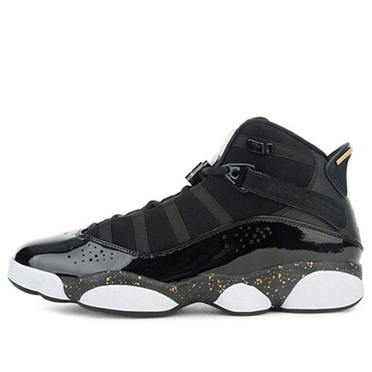 Air Jordan 6 Rings 'Black Metallic Gold' 322992-007 Signature Shoe