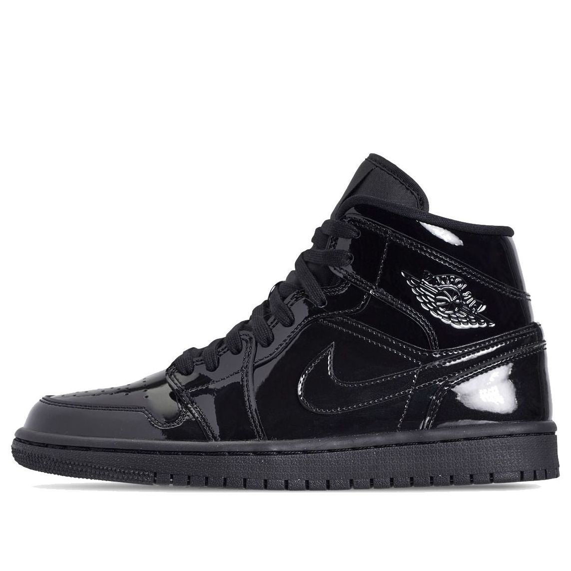 (WMNS) Air Jordan 1 Mid Patent SE 'Triple Black' BQ6472-002 Epochal Sneaker
