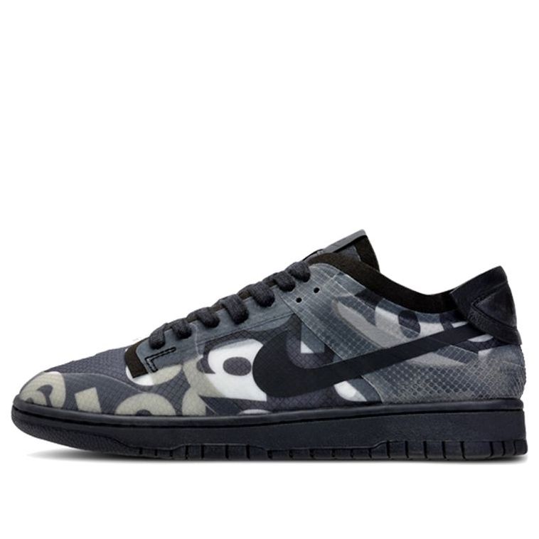 (WMNS) Nike Comme des Garons x Dunk Low 'Monogram Print' CZ2675-001 Classic Sneakers