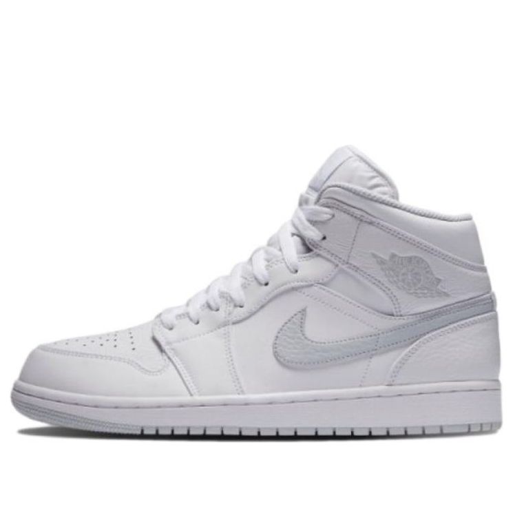 Air Jordan 1 Retro Mid 'White Platinum' 554724-108 Epoch-Defining Shoes