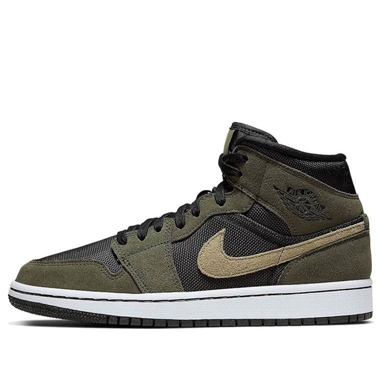 (WMNS) Air Jordan 1 Mid 'Olive' BQ6472-030 Iconic Trainers
