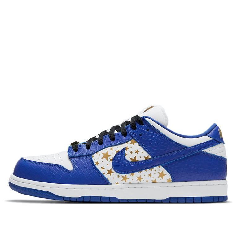 Nik Dunk Low x Supreme OG SB QS 'Hyper Royal' DH3228-100 Classic Sneakers