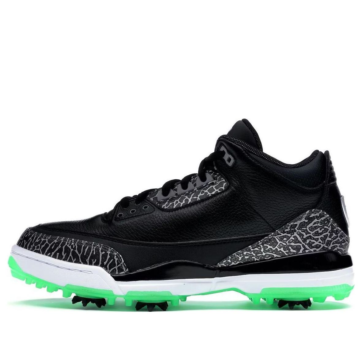 Air Jordan 3 Retro Golf Black Green Glow AJ3783-001 Antique Icons