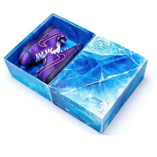 Nike Concepts x SB Skateboard Dunk Low Purple Lobster BV1310-555(S-BOX) Iconic Trainers