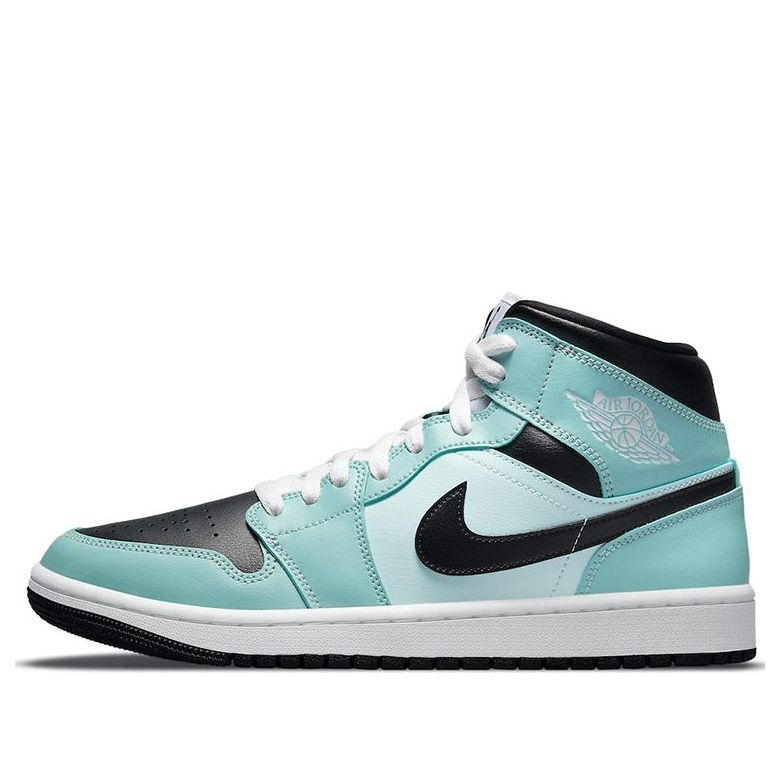 (WMNS) Air Jordan 1 Mid 'Aqua Black' BQ6472-300 Vintage Sportswear