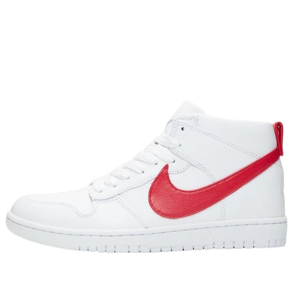 Riccardo Tisci x NikeLab Dunk Lux Chukka 'White Red' 910088-100 Signature Shoe