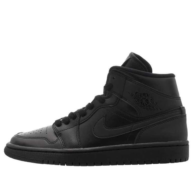 (WMNS) Air Jordan 1 Mid 'Triple Black' BQ6472-012 Cultural Kicks