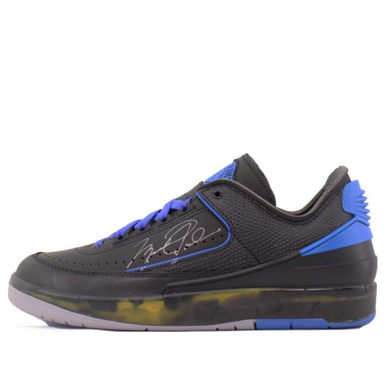 Off-White x Air Jordan 2 Retro Low SP 'Black Varsity Royal' DJ4375-004 Epoch-Defining Shoes