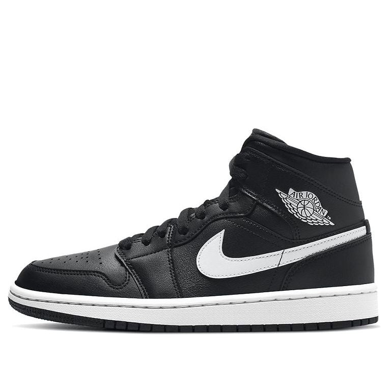 (WMNS) Air Jordan 1 Mid 'Black White' BQ6472-011 Vintage Sportswear