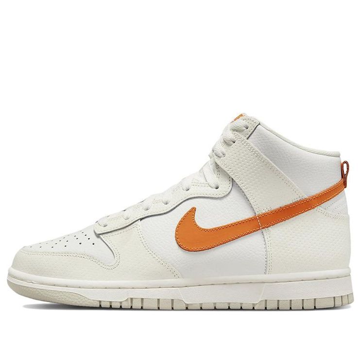 (WMNS) Nike Dunk High 'White Magma Orange' DV6986-100 Vintage Sportswear
