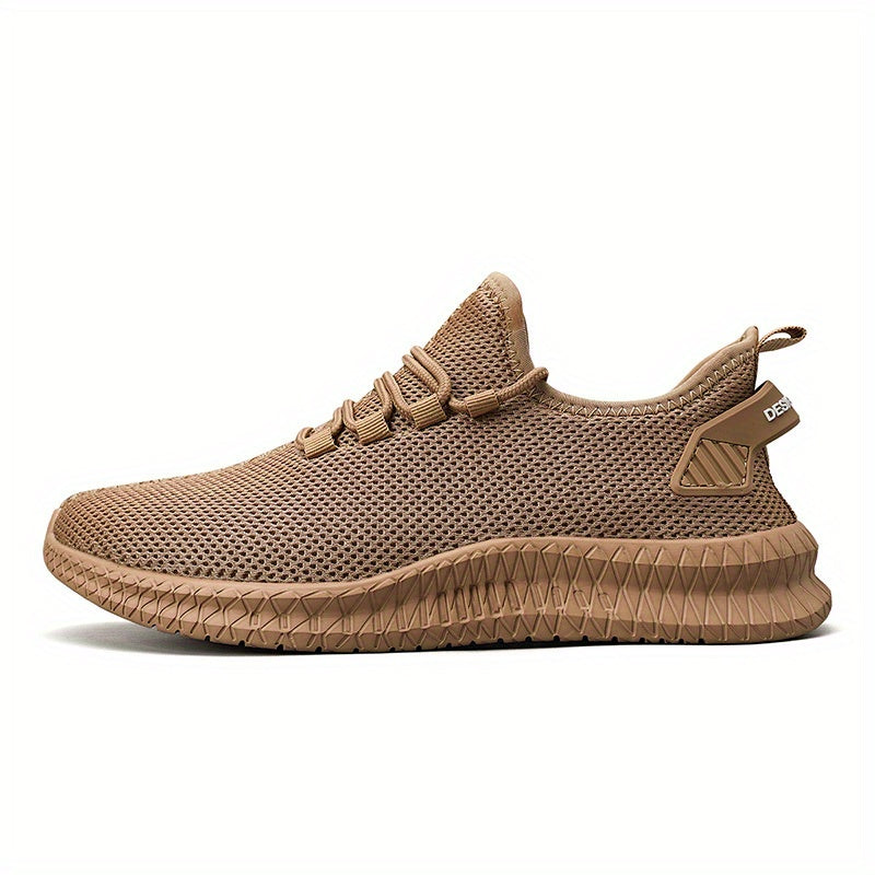 Weave Knit Casual Shoes, Lightweight Comfy Sneaker