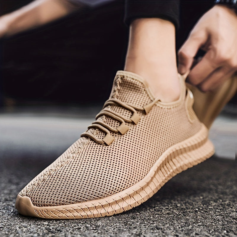 Weave Knit Casual Shoes, Lightweight Comfy Sneaker