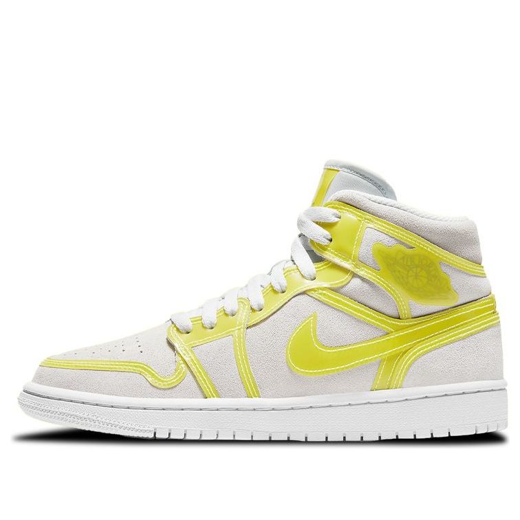 (WMNS) Air Jordan 1 Mid LX 'Off White Opti Yellow'  DA5552-107 Signature Shoe