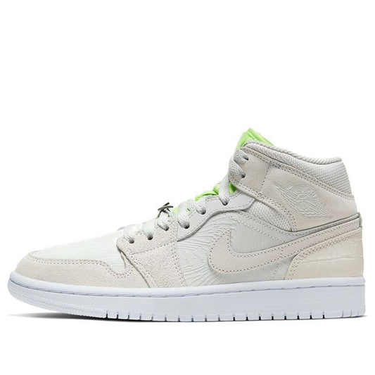 (WMNS) Air Jordan 1 Mid 'Ghost Green'  CV3018-001 Signature Shoe