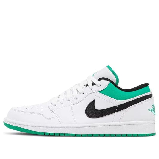 Air Jordan 1 Low 'White Lucky Green'  553558-129 Vintage Sportswear