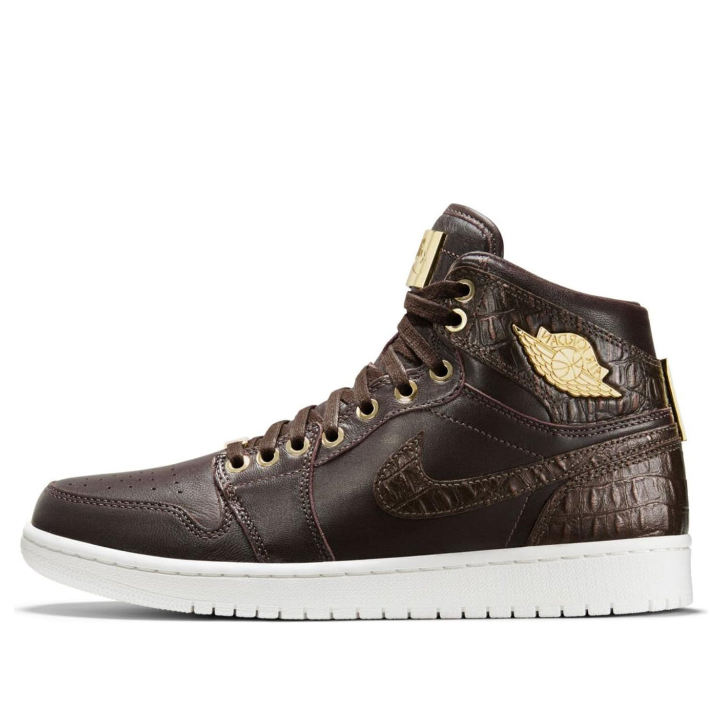 Air Jordan 1 Retro High OG Pinnacle 'Croc'  705075-205 Signature Shoe