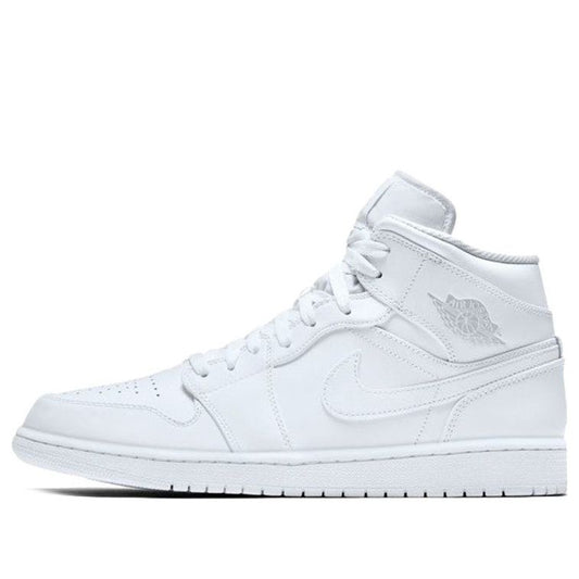 Air Jordan 1 Retro Mid 'White Pure Platinum'  554724-104 Antique Icons