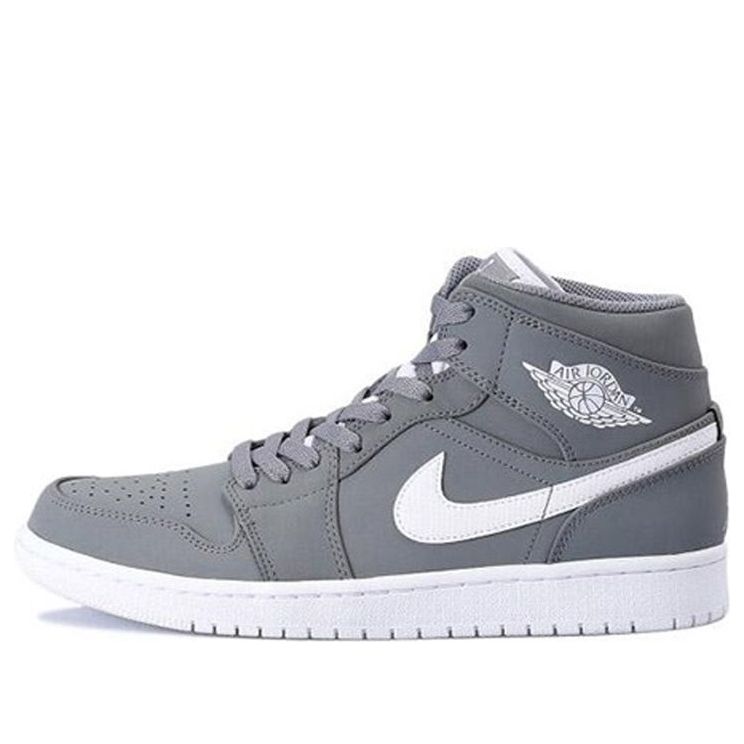 Air Jordan 1 Mid 'Cool Grey'  554724-036 Classic Sneakers