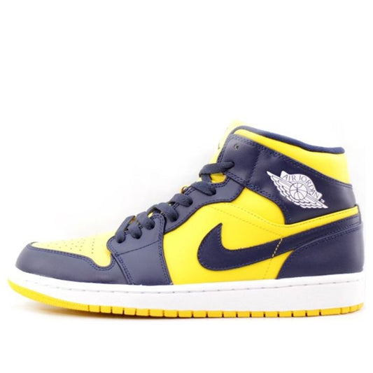 Air Jordan 1 Mid 'Michigan'  554724-707 Classic Sneakers